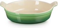 LE CREUSET - Aardewerk - Ovenschaal 24cm rond Bamboo
