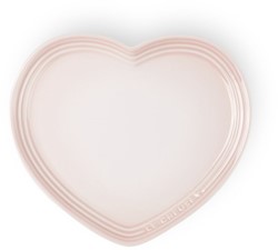 Le Creuset Bord in hartvorm Roze