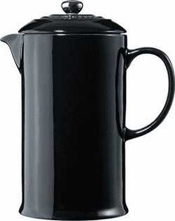 LE CREUSET - Aardewerk - Koffiepot met pers Zwart 22cm